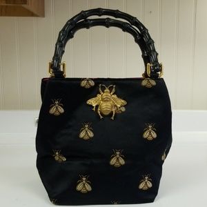 Silk Bee and bamboo tote